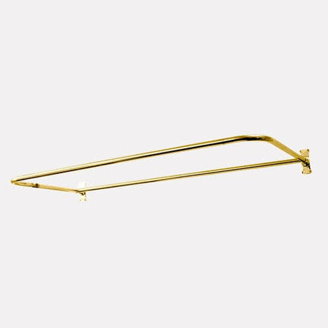 D-Shaped Solid Brass Shower Rod