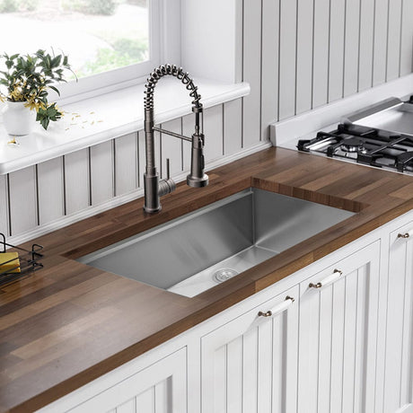 Daggett Stainless Steel Single-Bowl Workstation Undermount Sink