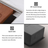 Daggett Stainless Steel Single-Bowl Workstation Undermount Sink