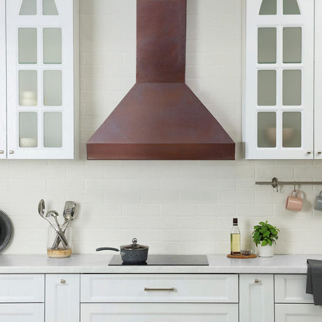 Damian Hammered Copper Range Hood