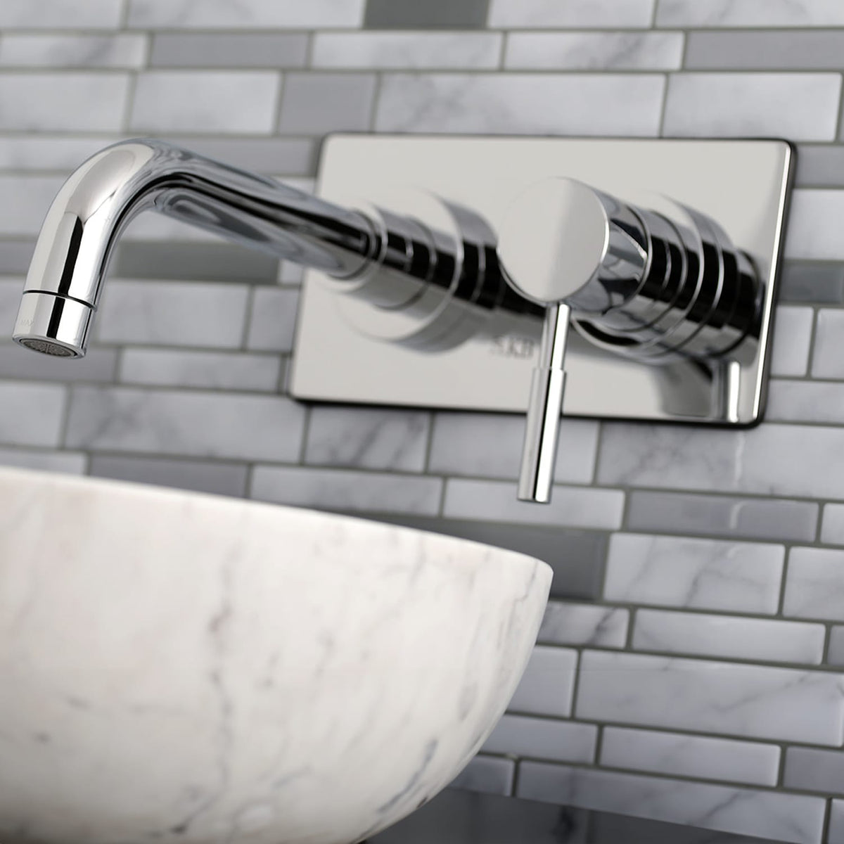 Darwin Single-Handle Wall-Mount Bathroom Faucet