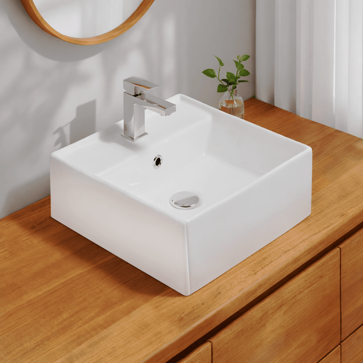 Derval Vitreous China Vessel Sink