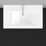 Drake Vitreous China Console Bathroom Sink with Brass Stand