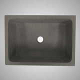 Edsall Rectangular Cast Concrete Vessel Sink - Dusk Grey