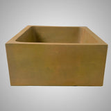 Edsall Rectangular Cast Concrete Vessel Sink - Vintage Brown