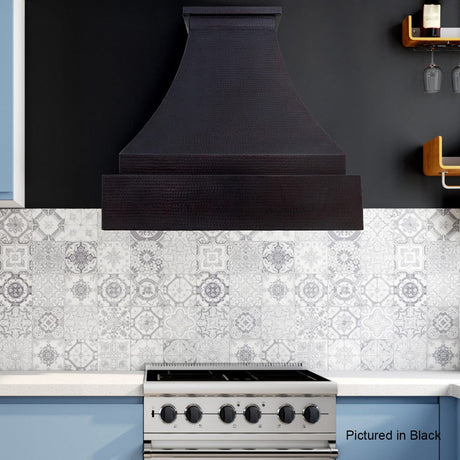 Elias Hammered Copper Range Hood