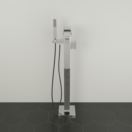 Emery Freestanding Tub Filler with Hand Shower