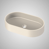 Enderby Oval Cast Concrete Vessel Sink - White Sandstone