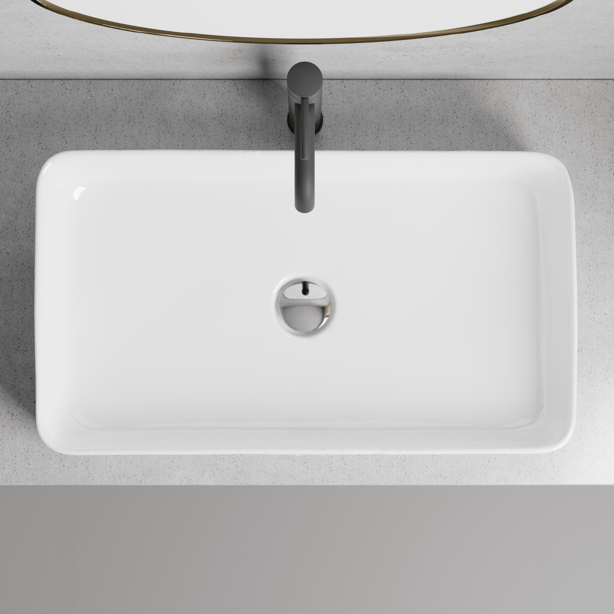 Erla Vitreous China Vessel Sink - Decorative Exterior