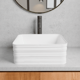 Erlina Vitreous China Vessel Sink - Decorative Exterior