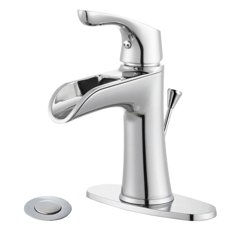 Evergreen Single Handle Bathroom Faucet with Brass Pop-Up