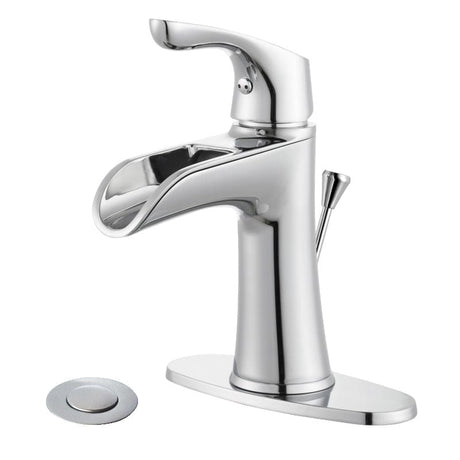 Evergreen Single Handle Bathroom Faucet with Brass Pop-Up