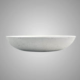 Faper Round Cast Concrete Vessel Sink - White