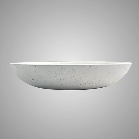 Faper Round Cast Concrete Vessel Sink - White