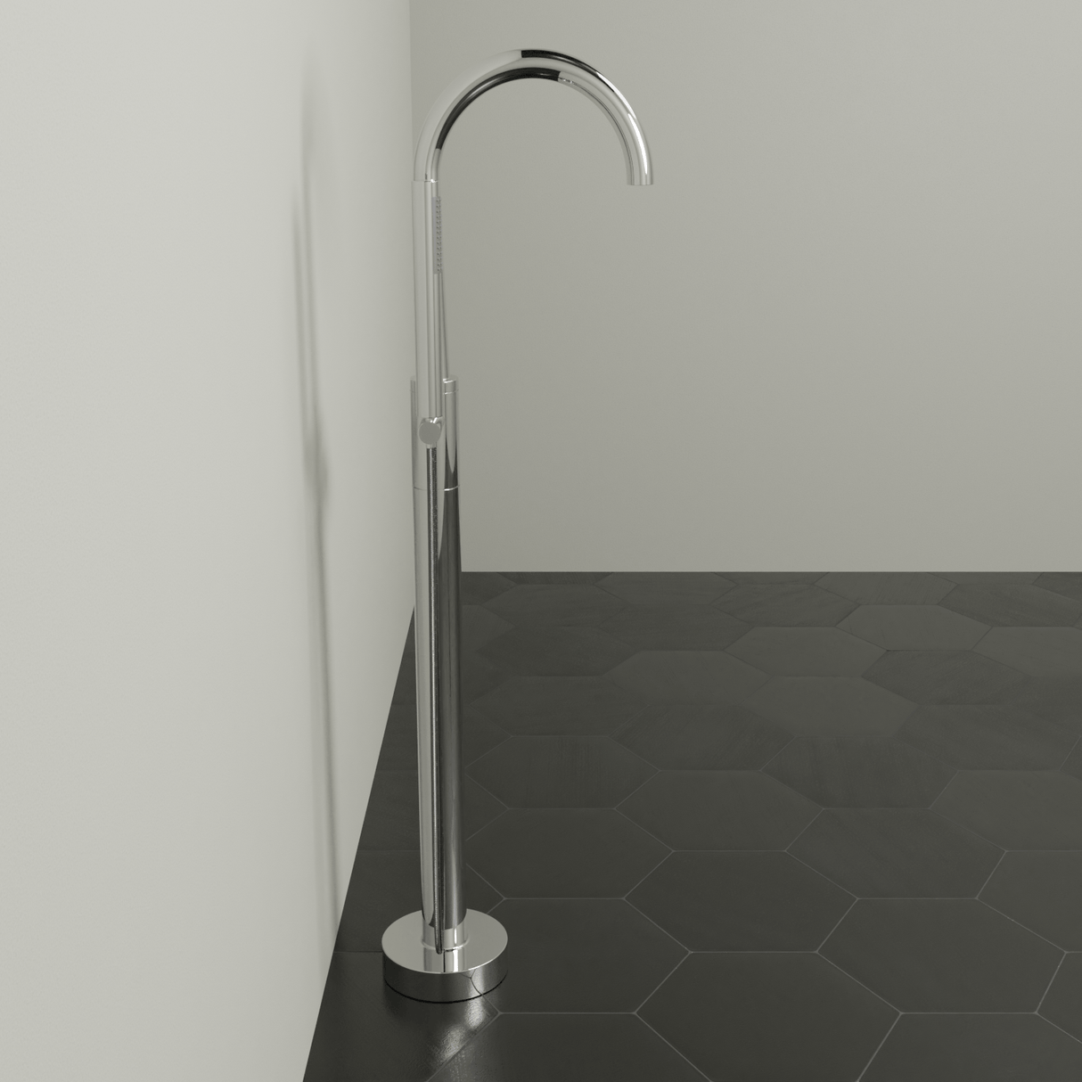 Felda Thermostatic Freestanding Tub Faucet with Hand Shower