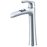 Fenkell Single Handle Vessel Bathroom Faucet with Dual Function ABS Pop-Up