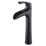 Fenkell Single Handle Vessel Bathroom Faucet with Dual Function ABS Pop-Up