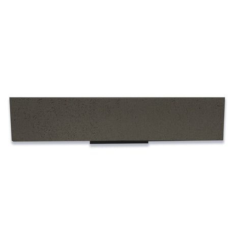 Feppder Rectangular Cast Concrete Vessel Sink - Dark Gray with Textured Finish