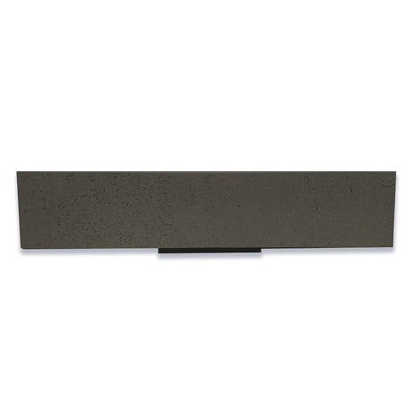 Feppder Rectangular Cast Concrete Vessel Sink - Dark Grey with Textured Finish