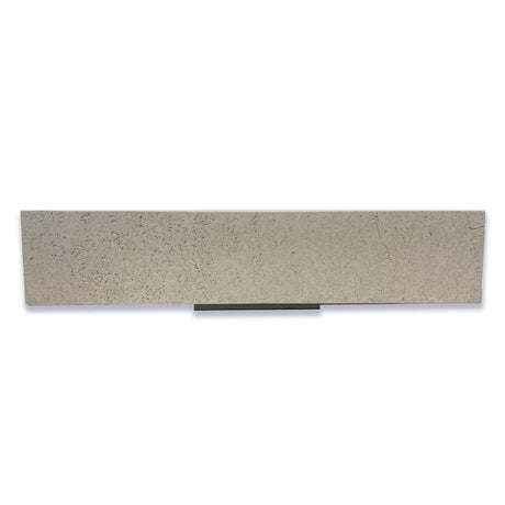 Feppder Rectangular Cast Concrete Vessel Sink - Light Gray with Textured Finish