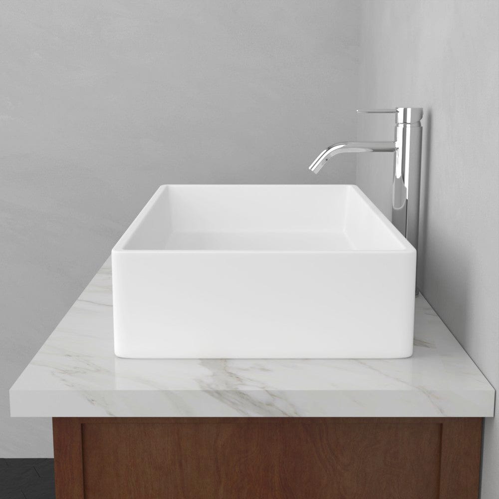 Feroz Rectangular Vitreous China Vessel Sink