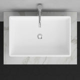 Feroz Rectangular Vitreous China Vessel Sink