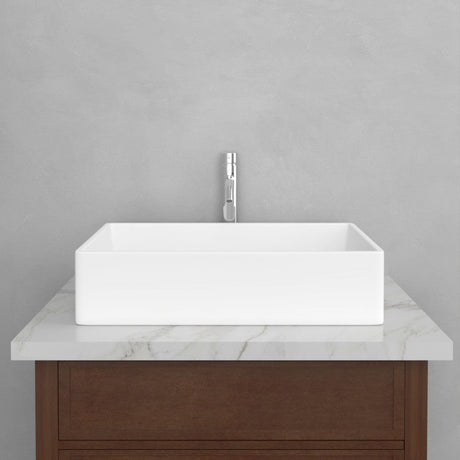 Feroz Rectangular Vitreous China Vessel Sink