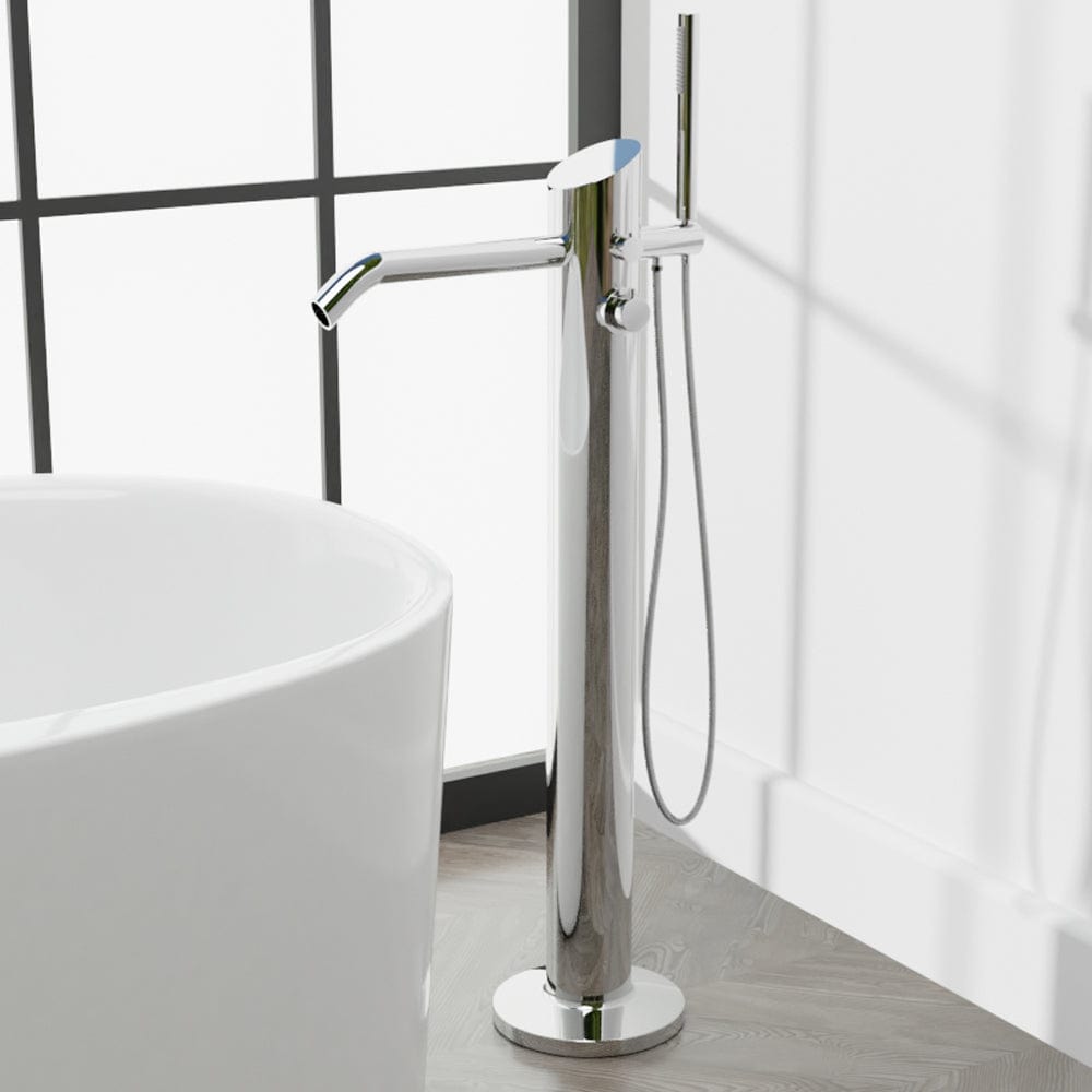 Fleming Thermostatic Freestanding Tub Faucet with Hand Shower