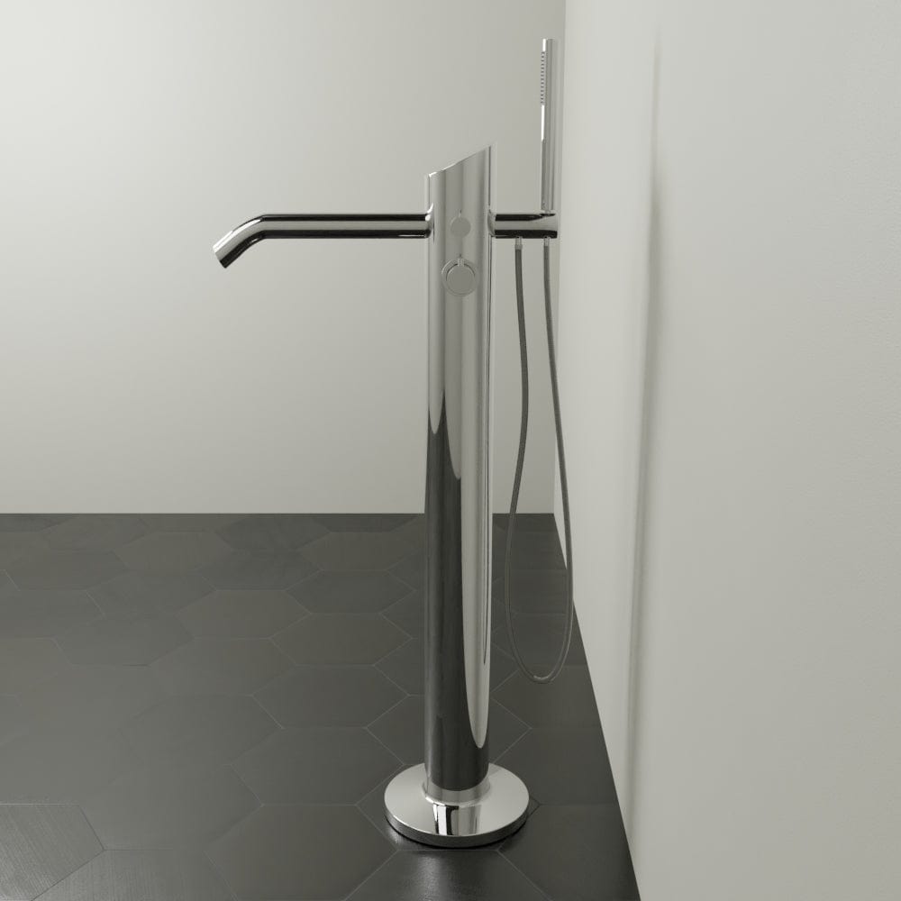 Fleming Thermostatic Freestanding Tub Faucet with Hand Shower