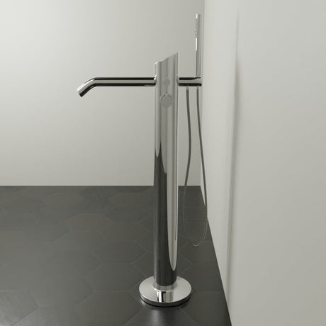 Fleming Thermostatic Freestanding Tub Faucet with Hand Shower