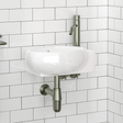 Fontana Vitreous China Wall-Mount Bathroom Sink - Right Side Faucet Drilling