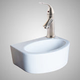 Fowler Vitreous China Wall-Mount Bathroom Sink and Single-Hole Faucet Set