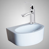 Fowler Vitreous China Wall-Mount Bathroom Sink and Single-Hole Faucet Set