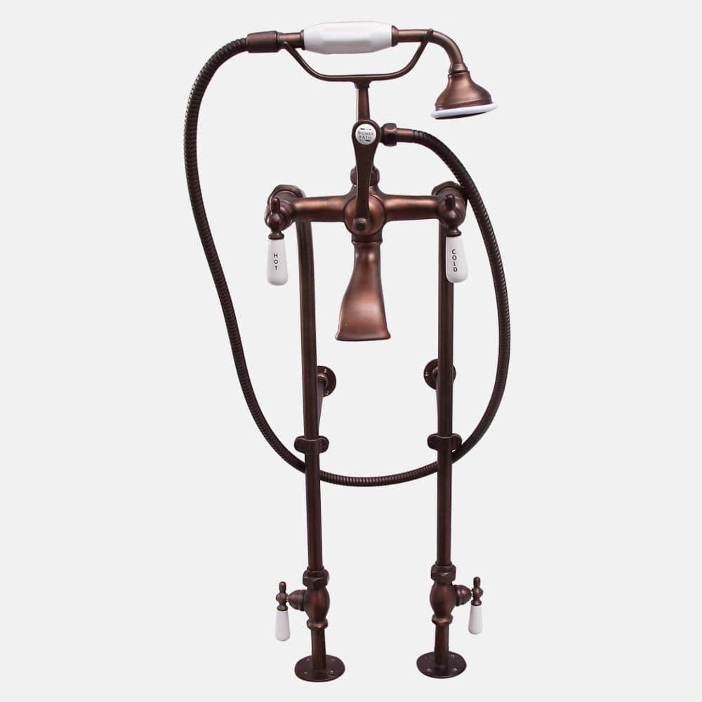 Freestanding Telephone Tub Faucet, Supplies and Valves - Lever Handles