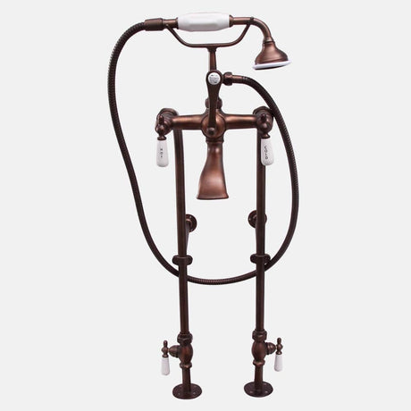 Freestanding Telephone Tub Faucet, Supplies and Valves - Lever Handles