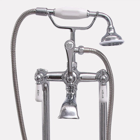 Freestanding Telephone Tub Faucet, Supplies and Valves - Lever Handles