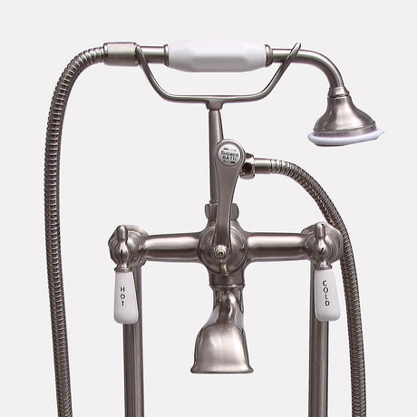 Freestanding Telephone Tub Faucet, Supplies and Valves - Lever Handles