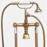 Freestanding Telephone Tub Faucet, Supplies and Valves - Lever Handles