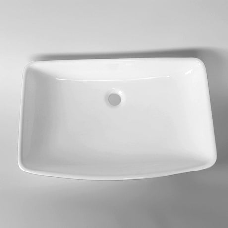 Gacy Rectangular Vitreous China Vessel Sink