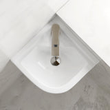 Gasha Corner Vitreous China Wall-Mount Bathroom Sink