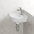 Gasha Corner Vitreous China Wall-Mount Bathroom Sink