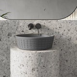 Gelber Round Cast Concrete Vessel Sink - Dark Grey