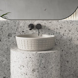 Gelber Round Cast Concrete Vessel Sink - Light Grey