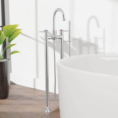 Gelger Freestanding Tub Faucet with Hand Shower