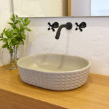 Gerzen Oval Cast Concrete Vessel Sink - Desert Brown