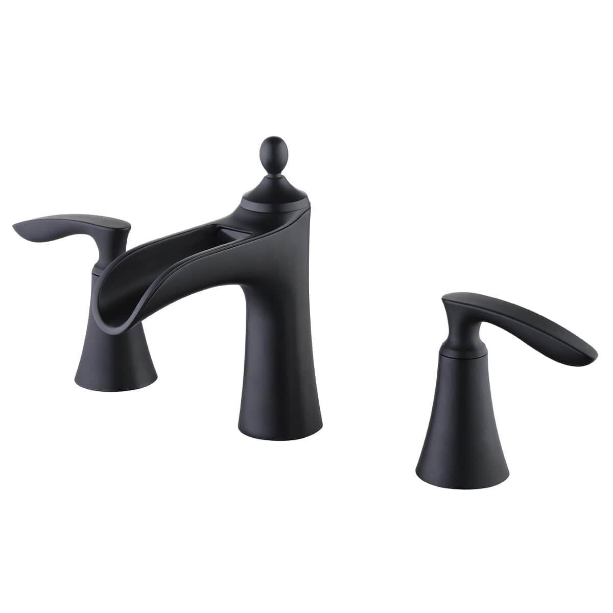 Gladys Wide Spread Bathroom Faucet with Brass Pop-Up