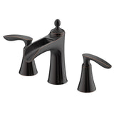 Gladys Wide Spread Bathroom Faucet with Brass Pop-Up