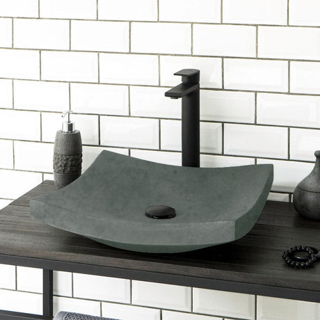 Gresham Square Cast Concrete Vessel Sink - Copper Green