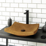 Gresham Square Cast Concrete Vessel Sink - Vintage Brown