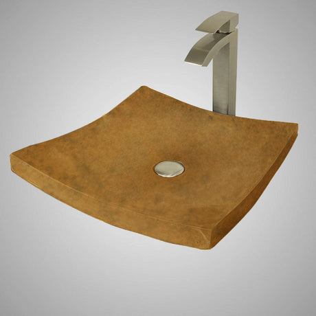 Gresham Square Cast Concrete Vessel Sink - Vintage Brown